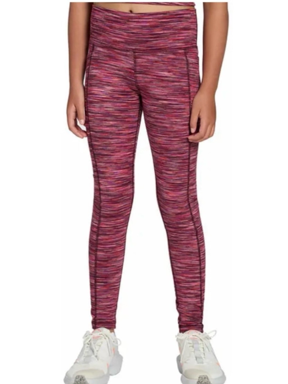 DSG Pink Space-Dye Performance Leggings Girls Size 10/12 medium